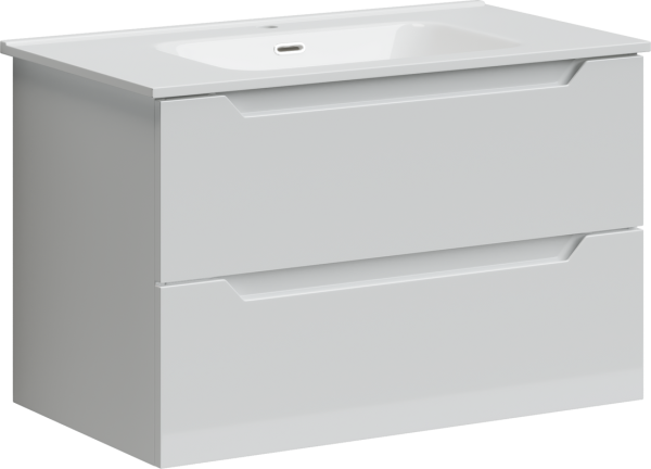 Тумба под раковину Sancos Norma 2.0 79 см белый глянец