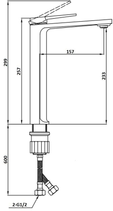 Смеситель для раковины BOCH MANN Viva XL BM9134 хром