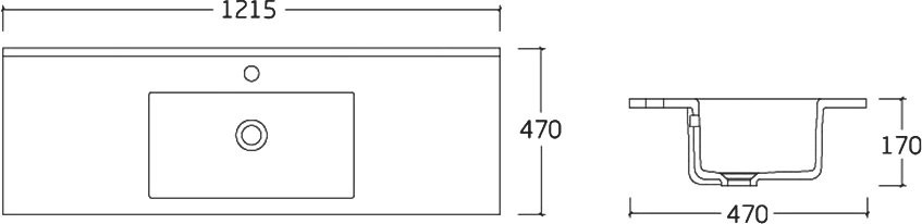 Мебель для ванной комнаты Vincea Mia 120 темный дуб