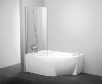 Шторка на ванну Ravak Rosa CVSK1 140/150 L Transparent, профиль сатин Шторка на ванну Ravak Rosa CVSK1 140/150 L Transparent, профиль сатин