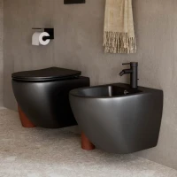 Комплект Унитаз подвесной Ceramicanova Metropol CN4002MB безободковый, с микролифтом + Инсталляция Envision CN1002CH + Кнопка Flat, хром