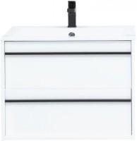 Тумба с раковиной Aquanet Lino 70 белый матовый