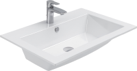Тумба с раковиной Aquanet Lino 70 белый матовый