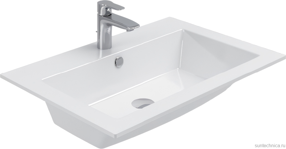 Тумба с раковиной Aquanet Lino 70 белый матовый