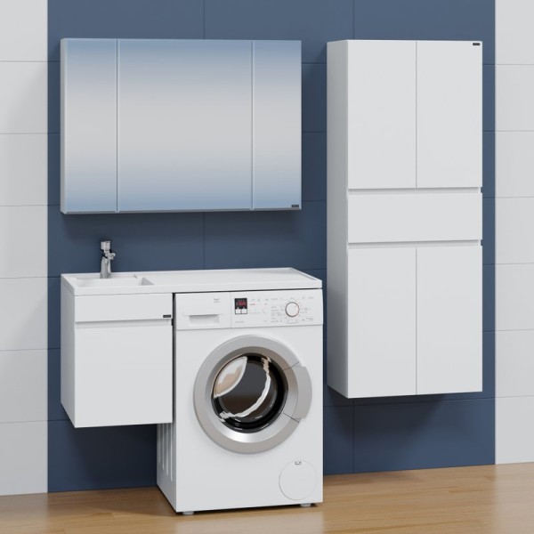 Мебель для ванной комнаты СаНта Марс 38 L 1 ящик, подвесная, для стиральной машины