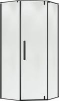 Душевой уголок Terminus Альба 04 4EW100х100B 100х100, черный