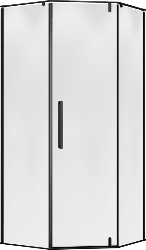 Душевой уголок Terminus Альба 04 4EW100х100B 100х100, черный
