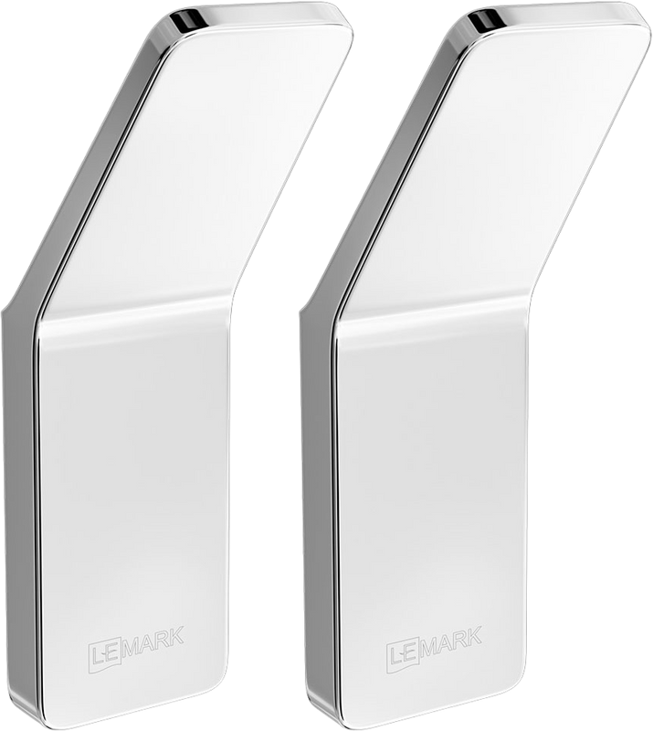 Крючок Lemark Smooth line 9711001 хром, 2 шт