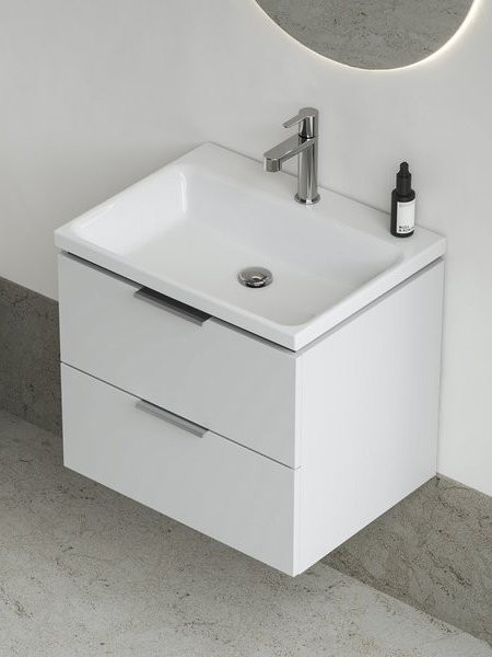 Тумба под раковину без столешницы Ravak Comfort II SD 60 глянцевая белая, без ручек