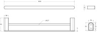 Полотенцедержатель Cezares Stylus THD-60-01 хром
