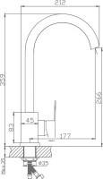 Смеситель для кухни Haiba HB802 HB70802