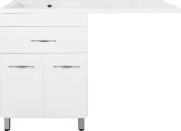 Тумба с раковиной Style Line Валеро Люкс Plus, белая L