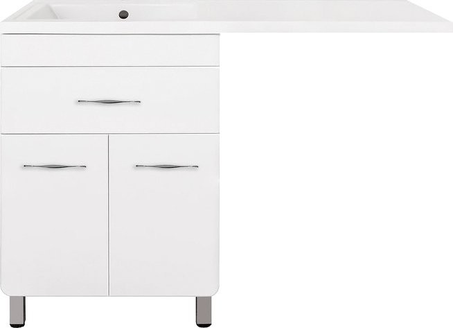 Тумба с раковиной Style Line Валеро Люкс Plus, белая L