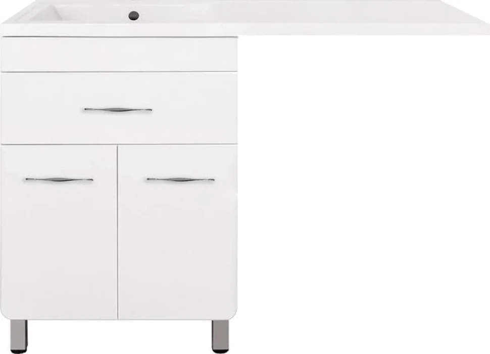 Тумба с раковиной Style Line Валеро Люкс Plus, белая L