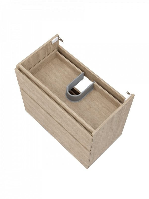 Тумба с раковиной Teymi Laina 80 напольная, светлый дуб