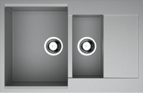 Комплект Мойка Omoikiri Daisen 78-2-GR leningrad grey + Измельчитель Nagare 750