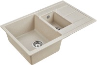 Комплект Мойка Paulmark Flugen 60/1,5 PM237850-BE бежевый + Измельчитель Bone Crusher BC 910-SL-Slim Line