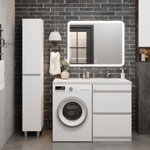 Мебель для ванной комнаты Onika Милтон 58, с ящиками, под стиральную машину, R