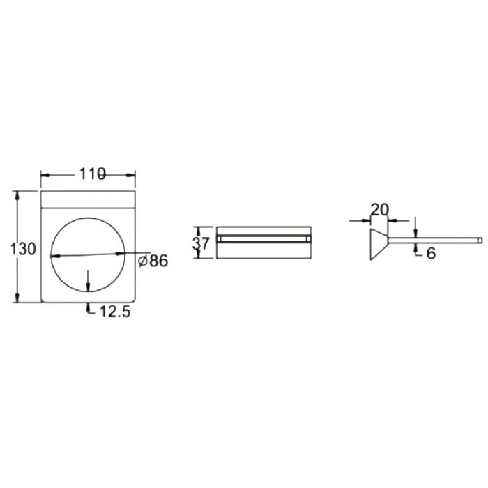 Ершик Rose RG16H RG1600H черный