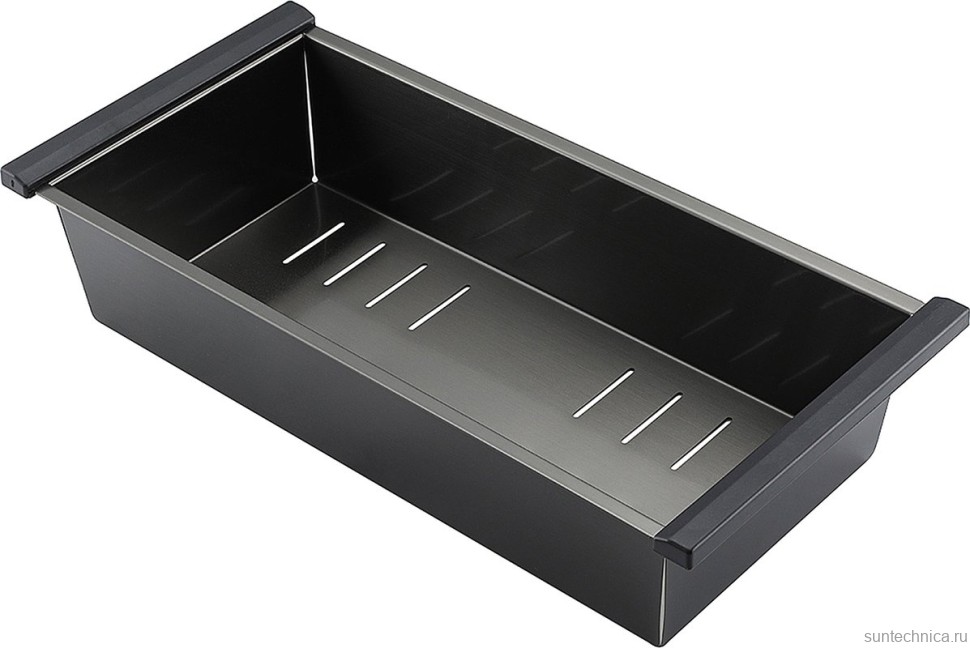 Мойка кухонная Gappo GS5040-6 с коландером, графит