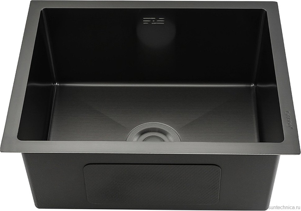 Мойка кухонная Gappo GS5040-6 с коландером, графит