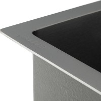 Мойка кухонная Gappo GS5040-6 с коландером, графит