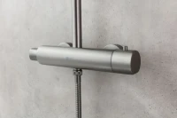 Душевая стойка Lemark Bronx LM3770GM c термостатом, графит