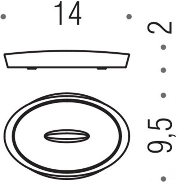 Набор Стакан Colombo Design Plus W4941.NM + Мыльница W4940.NM