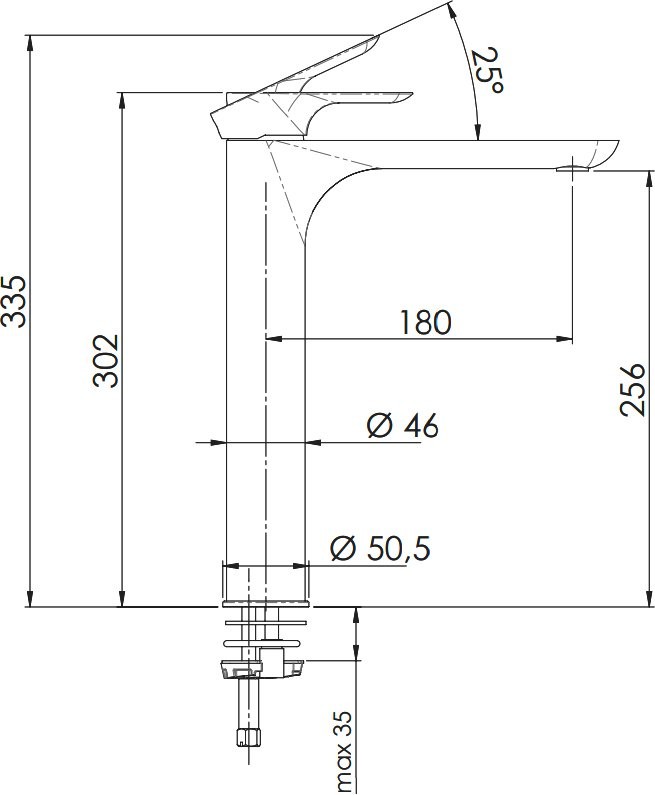 Смеситель для раковины Remer Infinity I11LBO белый матовый