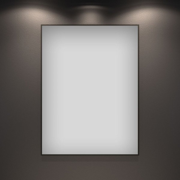 Зеркало Wellsee 7 Rays’ Spectrum 70х85 черное матовое