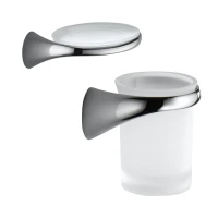 Набор Стакан Colombo Design Link В2402 DX.000 + Мыльница В2401 DX.000 Набор Стакан Colombo Design Link В2402 DX.000 + Мыльница В2401 DX.000