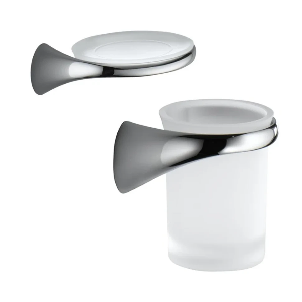 Набор Стакан Colombo Design Link В2402 DX.000 + Мыльница В2401 DX.000