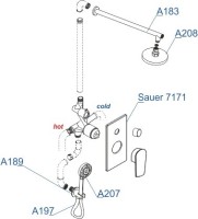 Душевой комплект Wasserkraft A71207