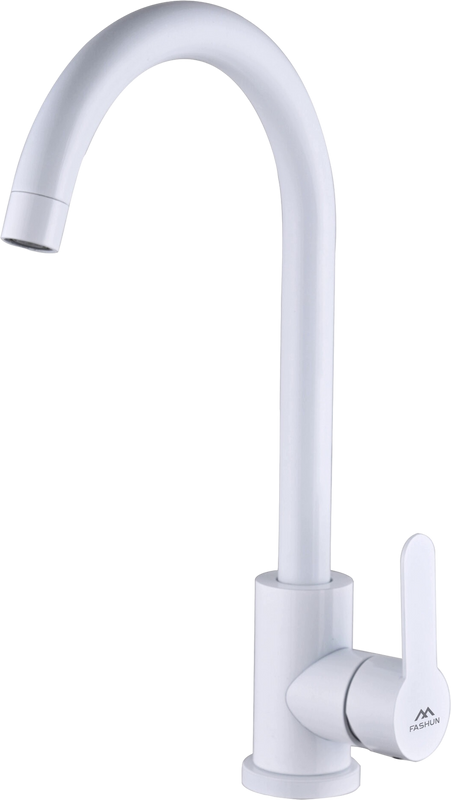 Смеситель для кухни Fashun A54001-8 белый