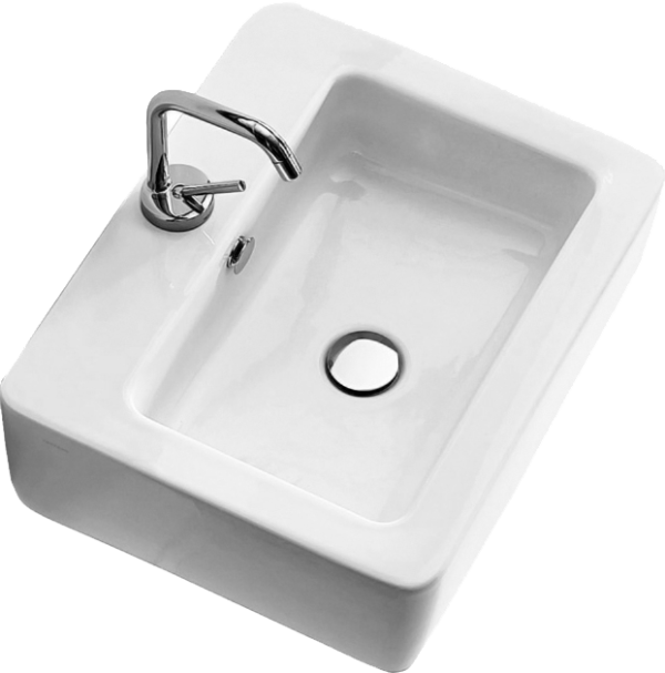 Накладная раковина Kerasan Ego 324101*1 50 см, белая