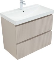 Тумба под раковину без столешницы Aquanet Джейн (Flat) 80 подвесная, бежевая