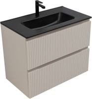 Тумба под раковину без столешницы Aquanet Джейн (Flat) 80 подвесная, бежевая