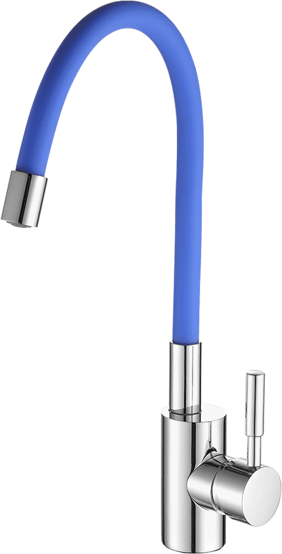 Смеситель для кухни Fashun A4053+B01 хром, синий