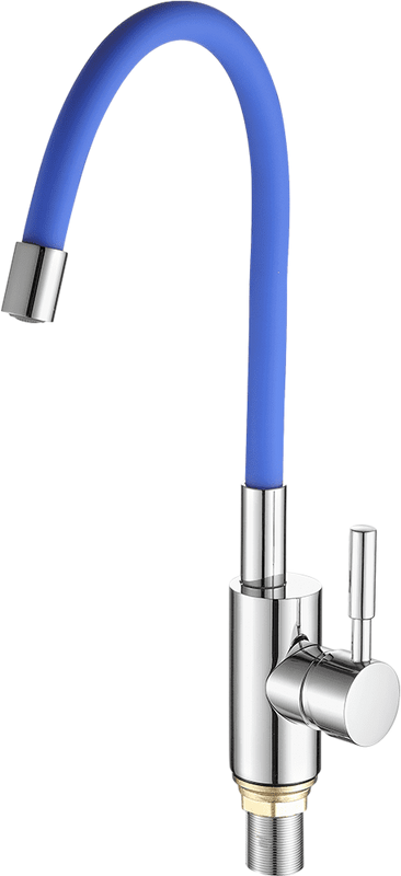 Смеситель для кухни Fashun A4053+B01 хром, синий