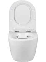Комплект Унитаз подвесной Vincea Globo VT1-14S белый + Инсталляция Grohe Rapid SL 38772001 3 в 1 с кнопкой смыва + Шумоизоляция 37131000