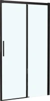 Душевой уголок RGW Leipzig LE-12B+80 см (117-121)x80x195 профиль черный матовый, стекло прозрачное