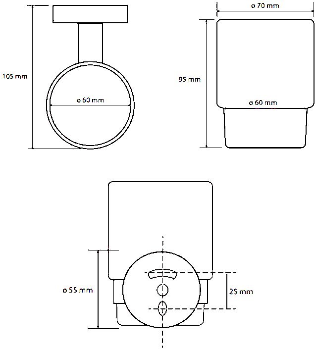 Набор Стакан Bemeta Amber 155110012 + Дозатор 155109102