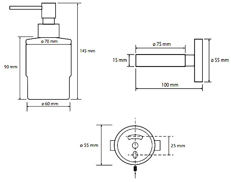 Набор Стакан Bemeta Amber 155110012 + Дозатор 155109102
