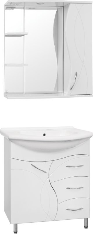 Зеркало Style Line Амелия С 75 белое