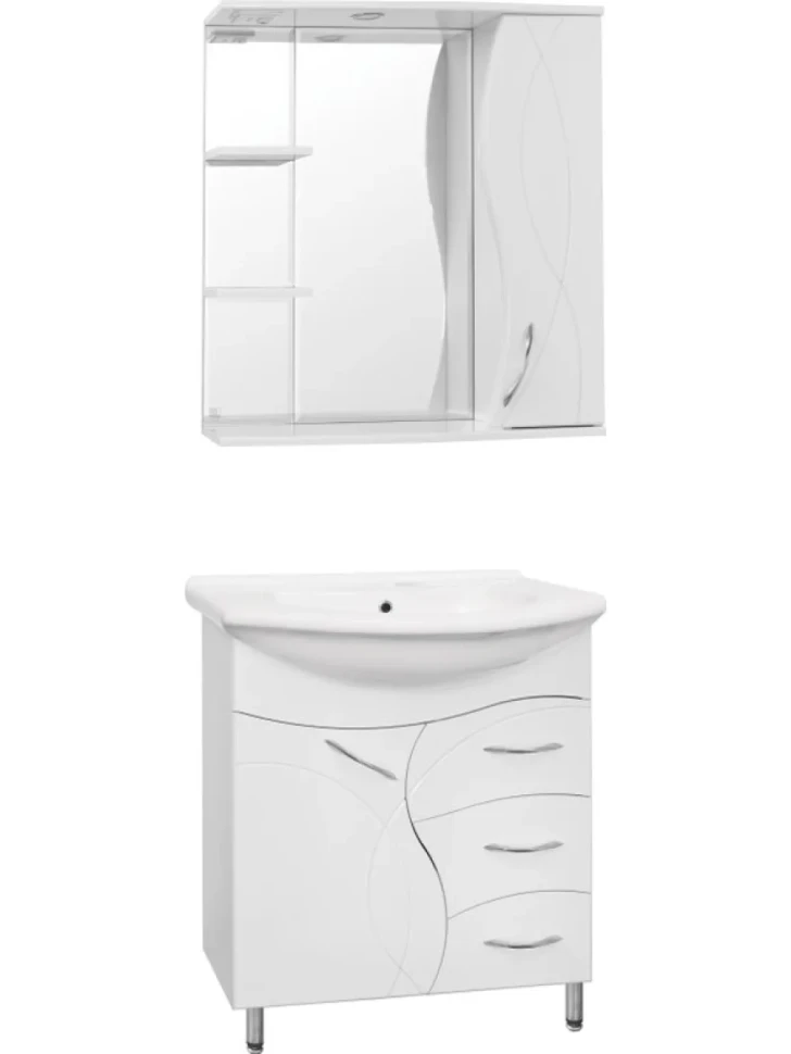 Зеркало Style Line Амелия С 75 белое