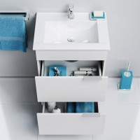 Мебельная раковина Sanita luxe Quadro 60 QDR60SLWB01