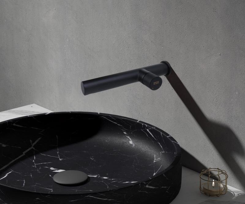 Смеситель для раковины Bronze de Luxe Avantgarde 2021H С ВНУТРЕННЕЙ ЧАСТЬЮ, черный