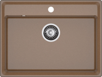 Комплект Мойка GranFest Level LV-660 терракот + Смеситель MEGA Mega