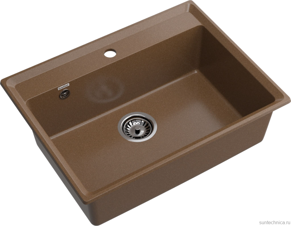 Комплект Мойка GranFest Level LV-660 терракот + Смеситель MEGA Mega