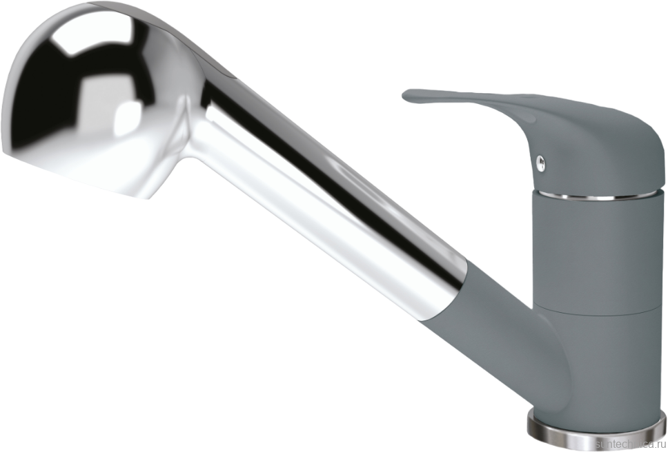 Смеситель для кухни Florentina Сигма FL серый шелк
